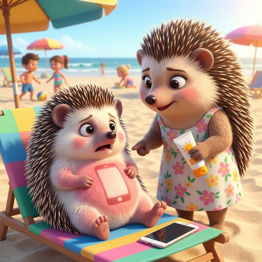 Spillo's Sunny Phone Tan — scene from the story