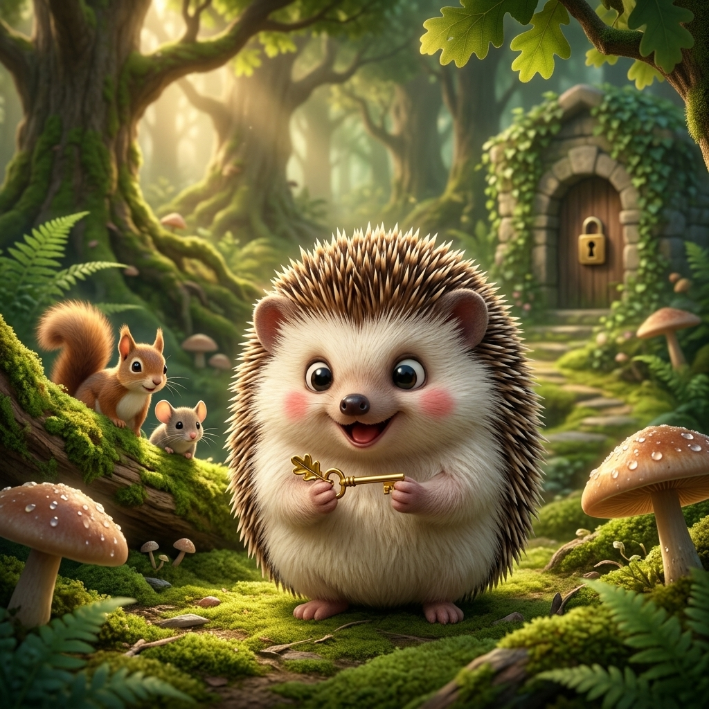 Spillo's Golden Key Quest — scene from the story