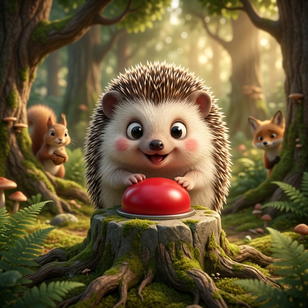 Spillo e il Pulsante Rosso — scene from the story