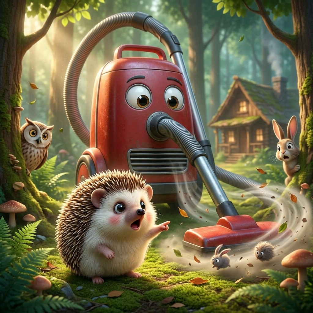 Spillo's Big Vacuum Adventure — scene from the story