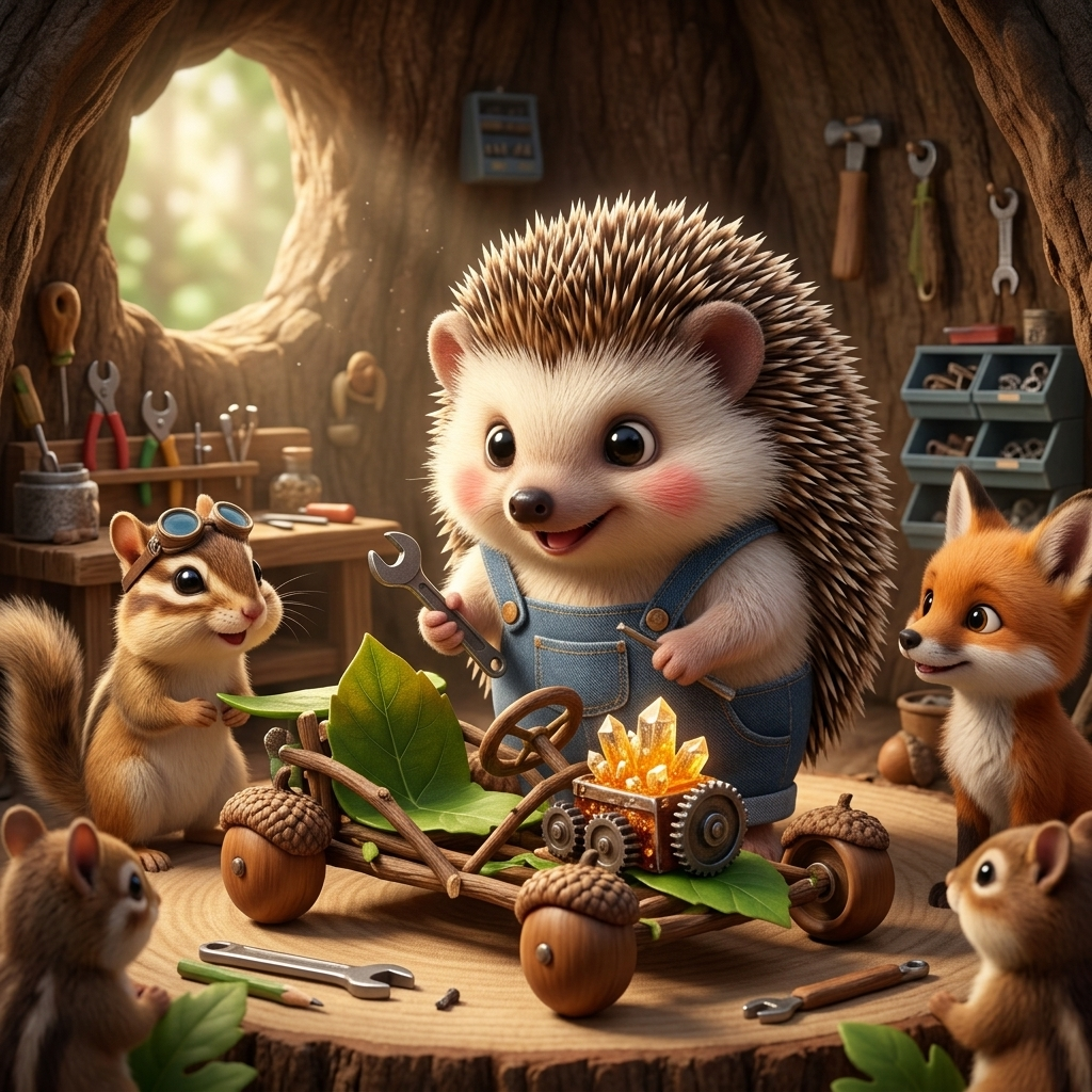 Spillo il Piccolo Meccanico — scene from the story