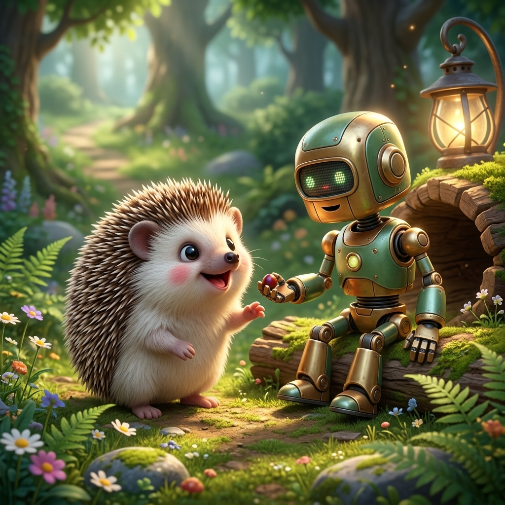 Spillo e il Robot — scene from the story