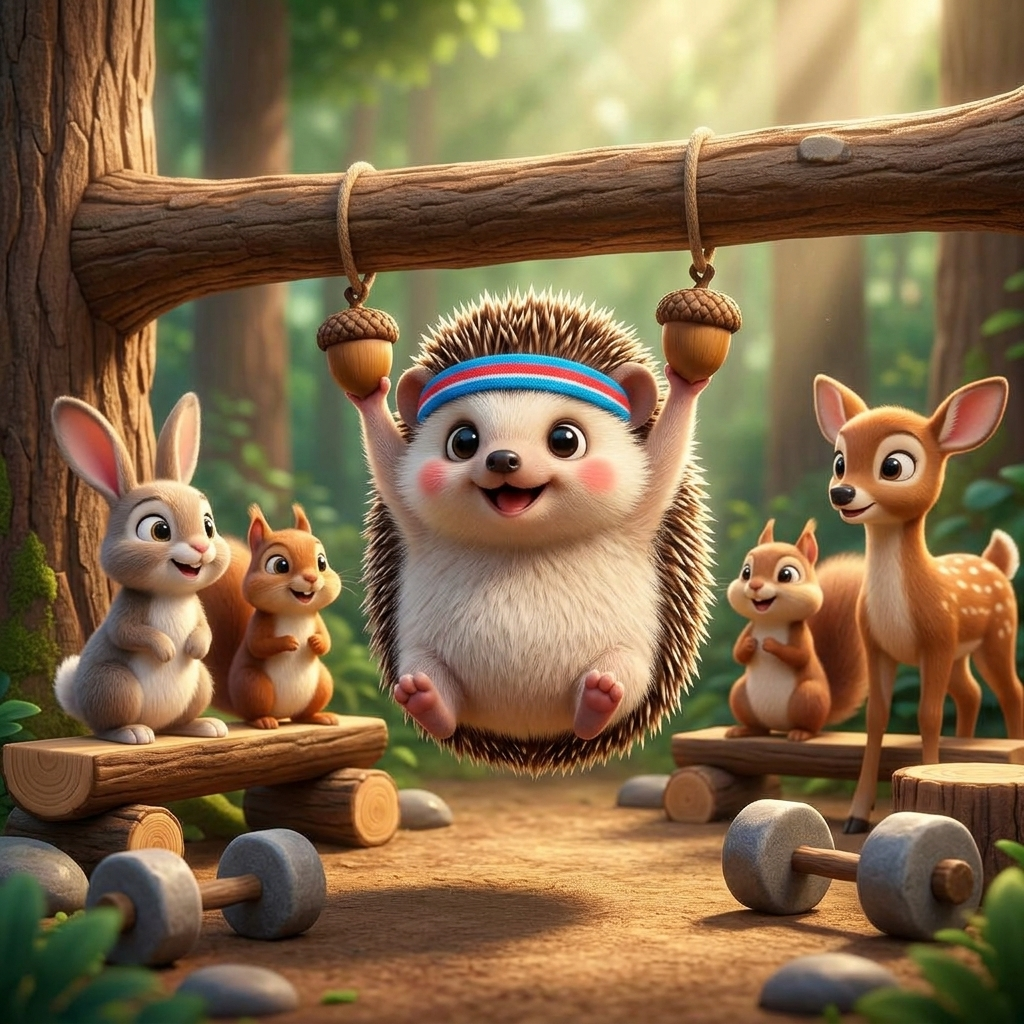 Spillo's Big Gym Day — scene from the story