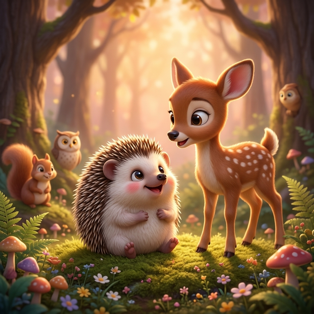 La Voce del Cerbiatto — scene from the story