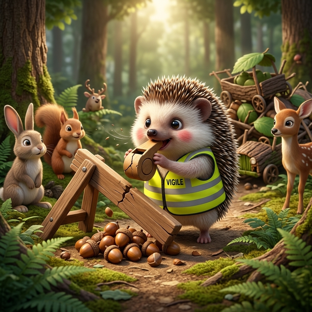 Spillo il Vigile Pasticcione — scene from the story