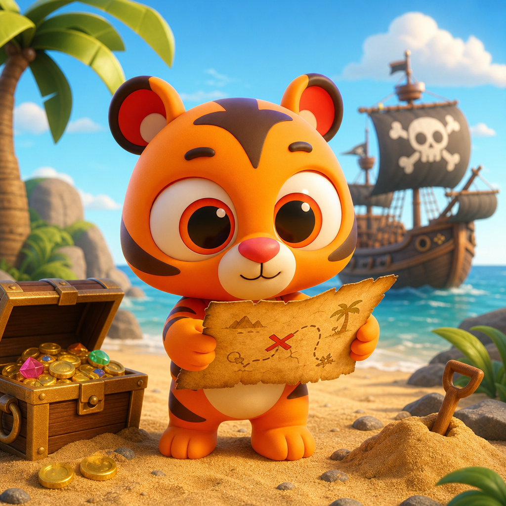 Zippy's Treasure Map — scene from the story