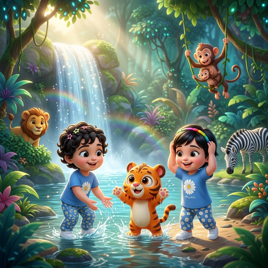 Jungle Fun With Friends! — scene from the story