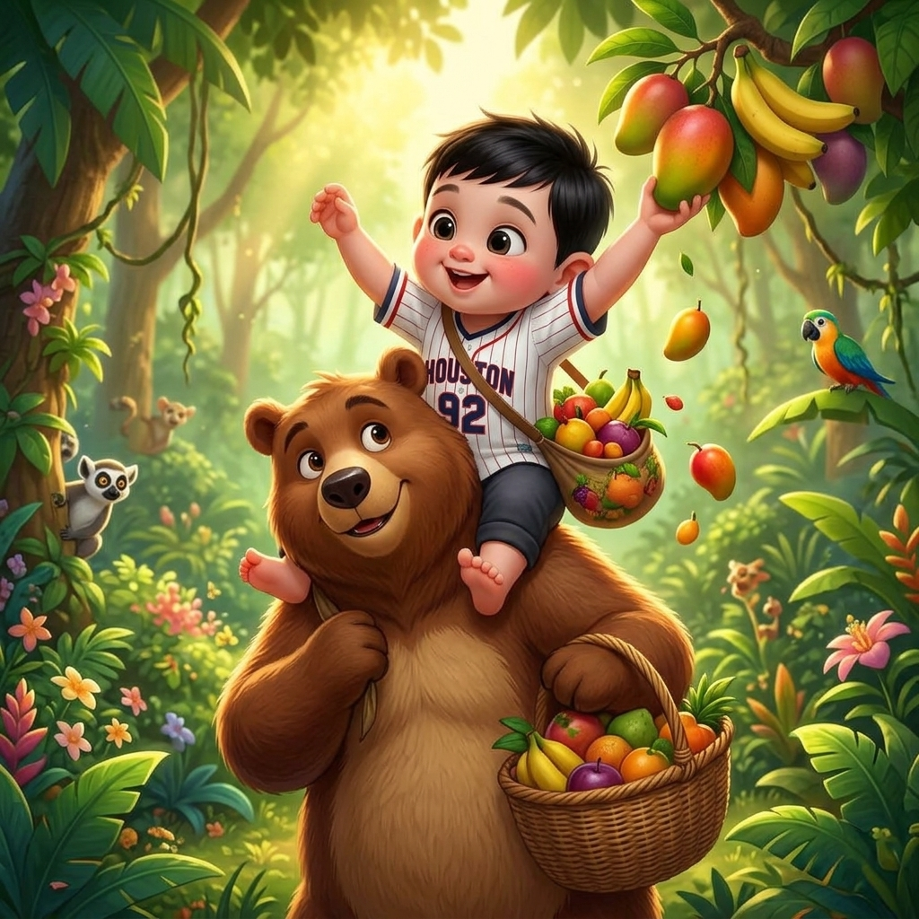 Taj's Jungle Fruit Fun — scene from the story