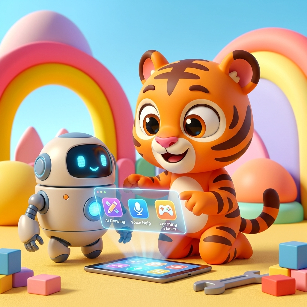 Robot Friends Help Us — scene from the story
