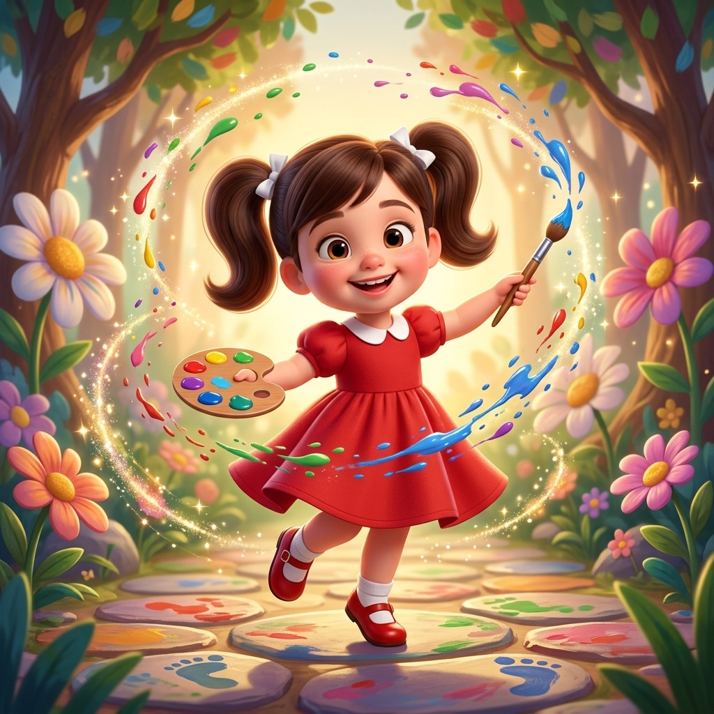 Reem Paints and Dances — scene from the story