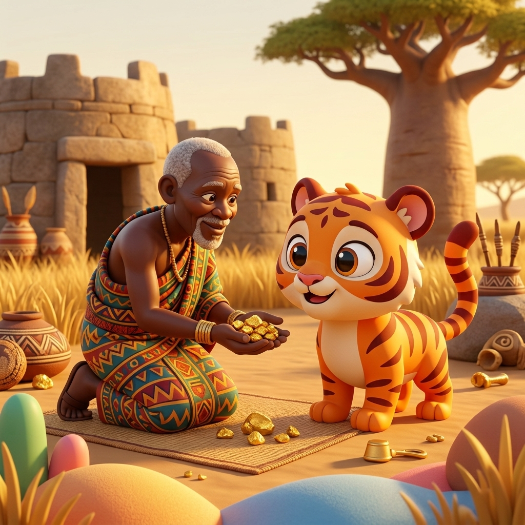 Golden Gift From Africa — scene from the story