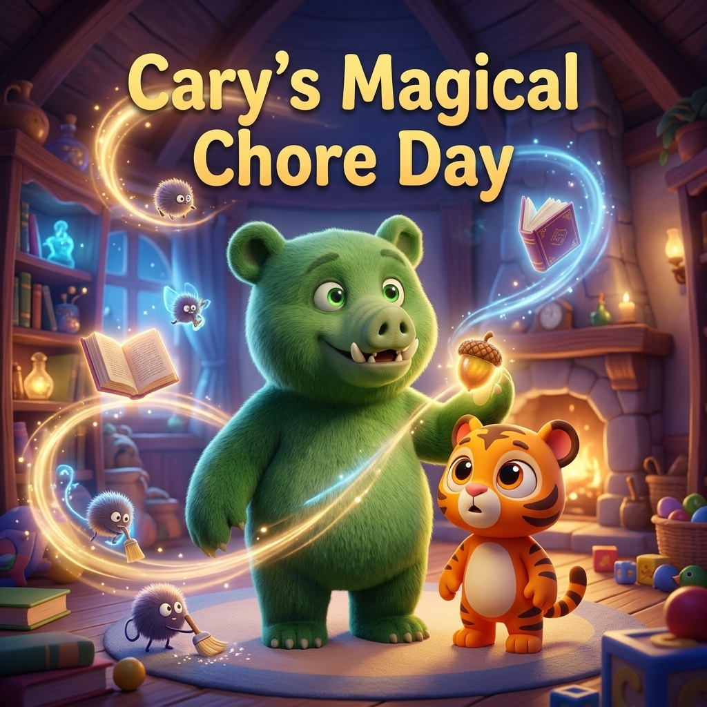 Cary's Magical Chore Day — scene from the story