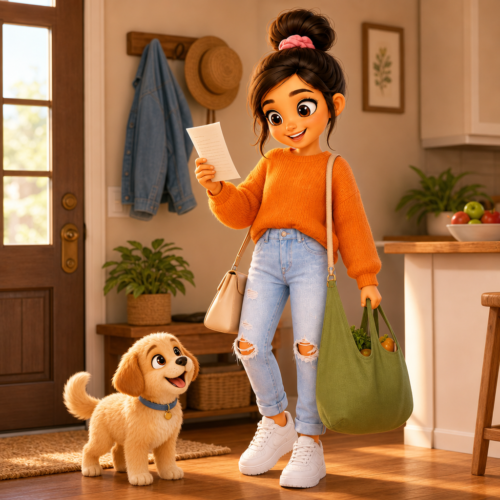 Juliana’s Grocery Day — scene from the story