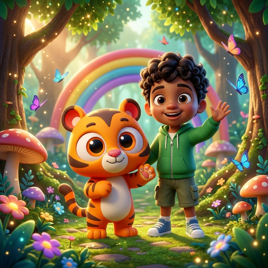 Sami's Brave Forest Friend — scene from the story
