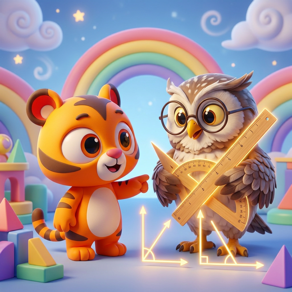 Zippy Learns About Angles — scene from the story