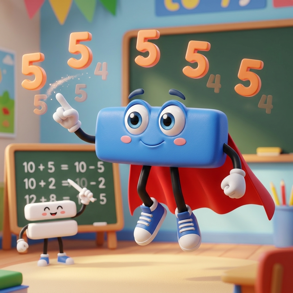 Mr. Minus Saves the Day — scene from the story