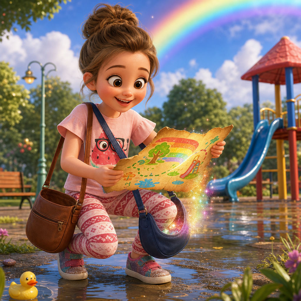 Wrenleigh’s Rainbow Rescue — scene from the story