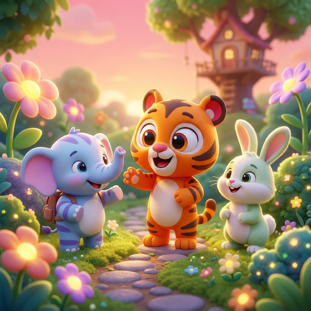 Zippy Makes New Friends — scene from the story