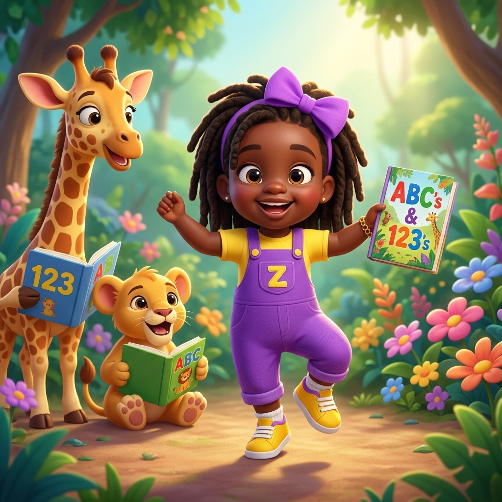 Zaiya's Jungle ABC's — scene from the story