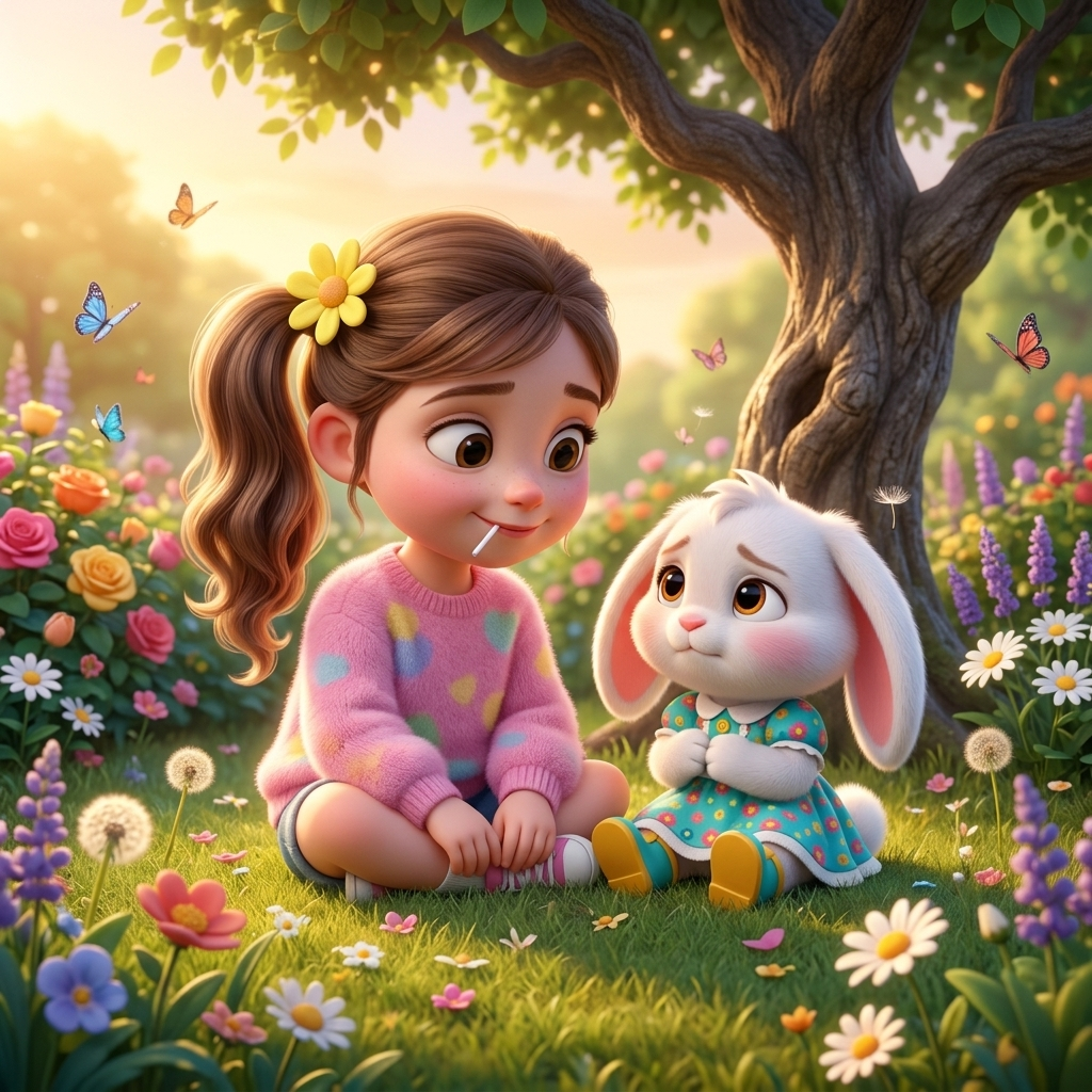 Ayla's Bunny Garden Day — scene from the story