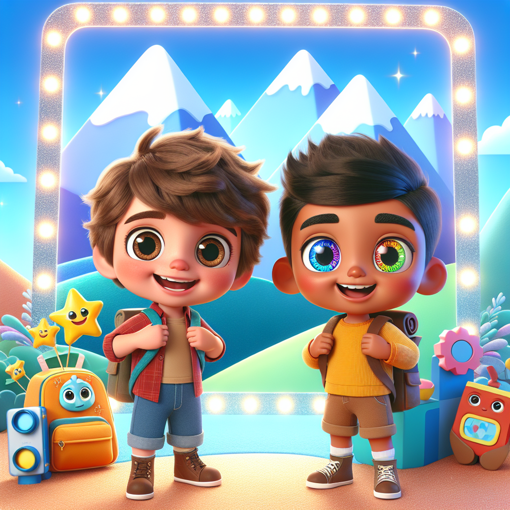 Andrea and Quique Explore — scene from the story
