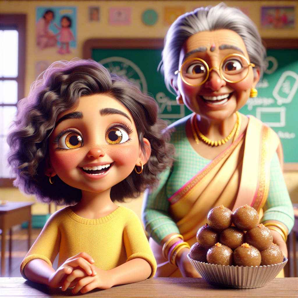 Dhruv's Ladoo Division Adventure — scene from the story