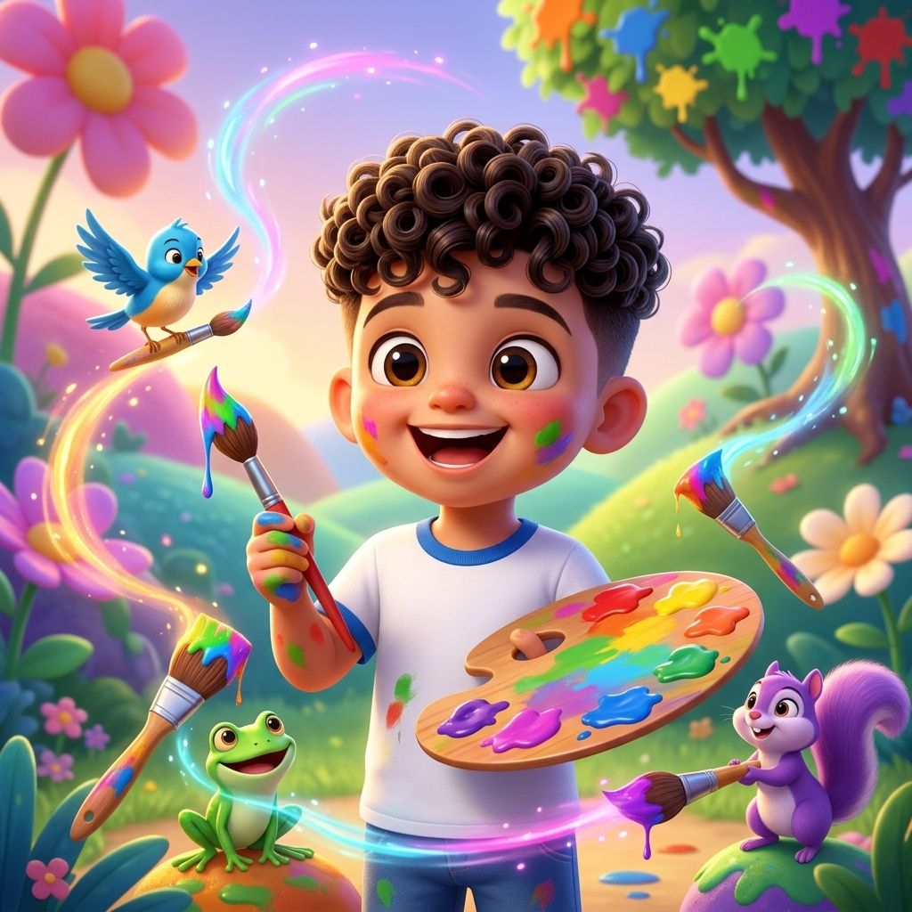 Haytham's Colorful Fun Day — scene from the story