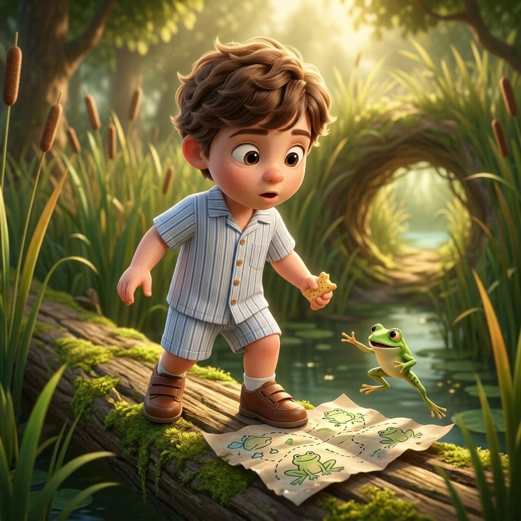 Prince Saves The Frogs — scene from the story