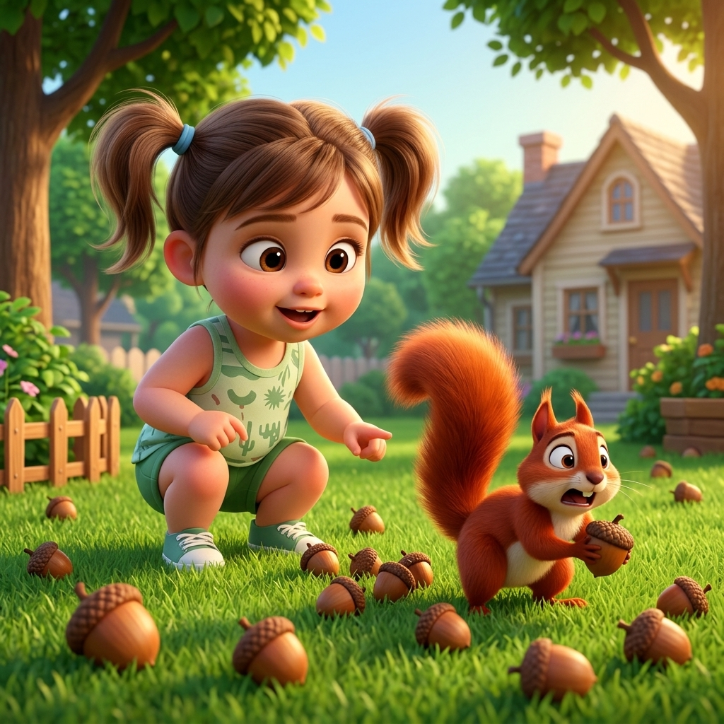 Mia And Pip's Nutty Adventure — scene from the story