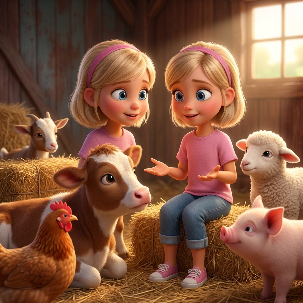 Savannah's Farm Friends — scene from the story