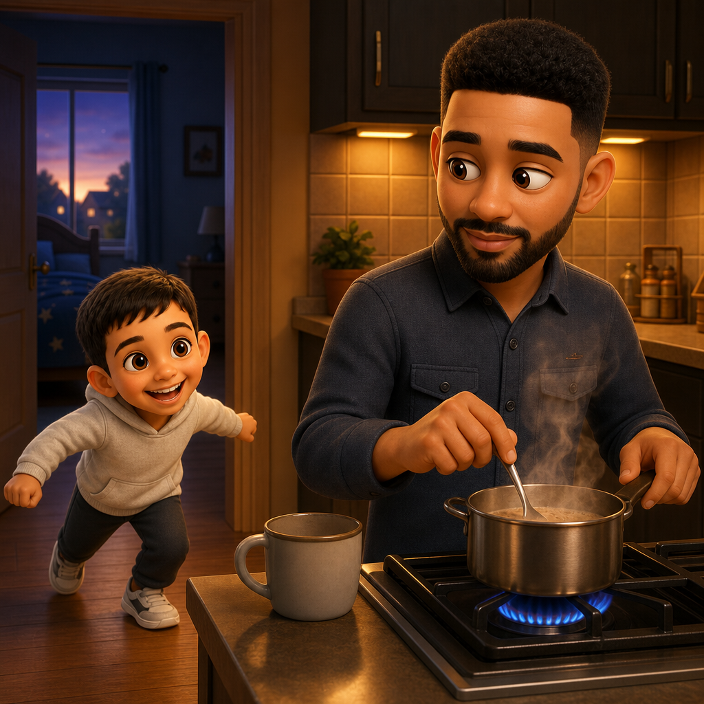 Moozi’s Magical Tea — scene from the story