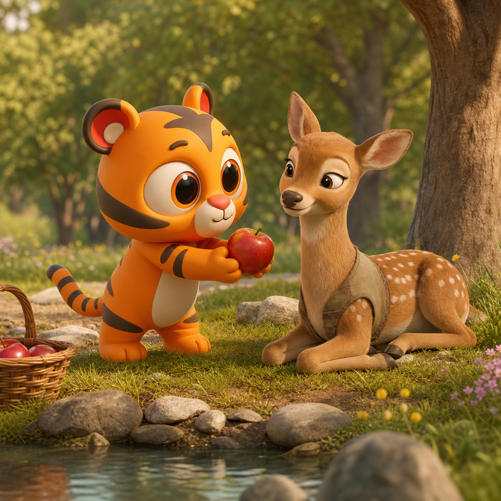 Zippy and Pam Share — scene from the story
