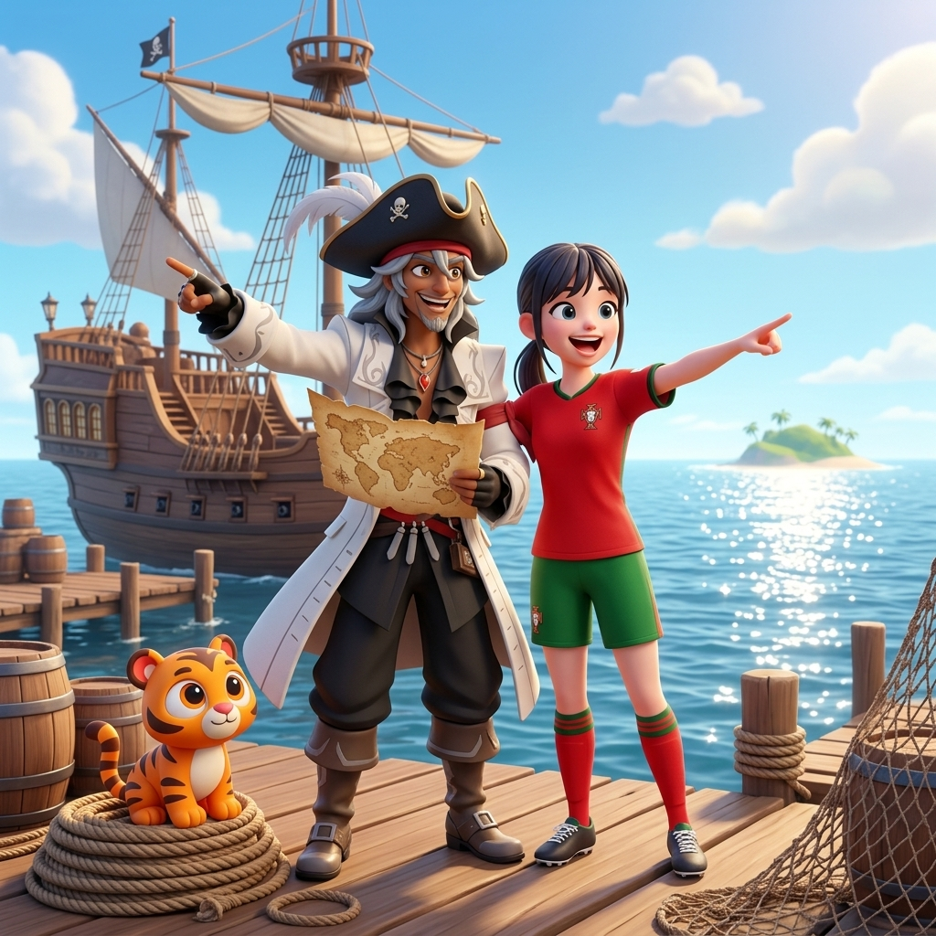 Maria's Pirate Adventure! — scene from the story