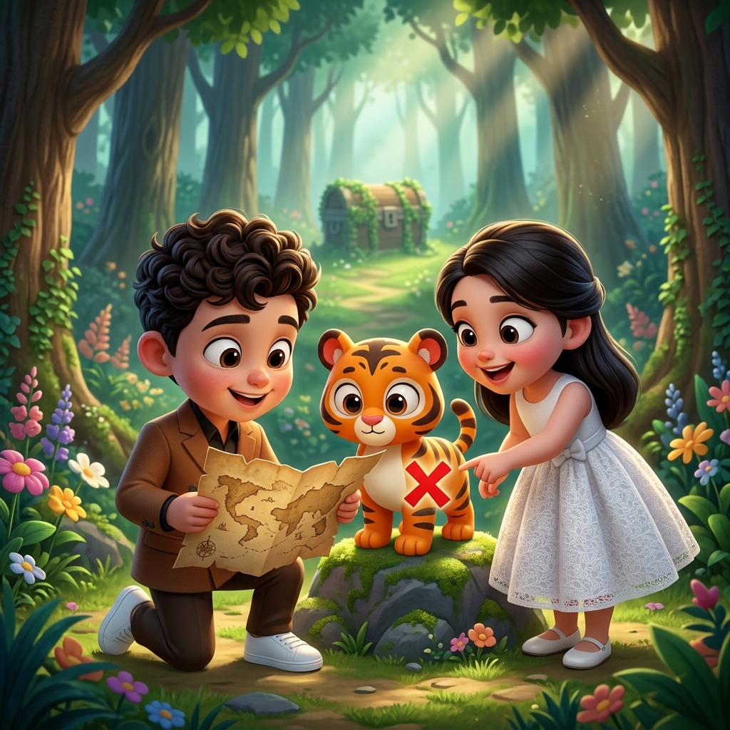 The Big Treasure Hunt! — scene from the story