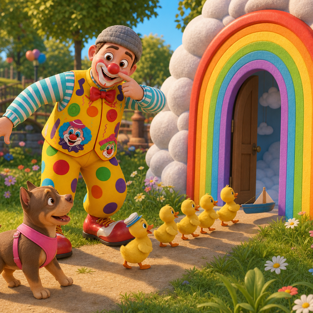 Bobo’s Honking Rainbow Adventure — scene from the story