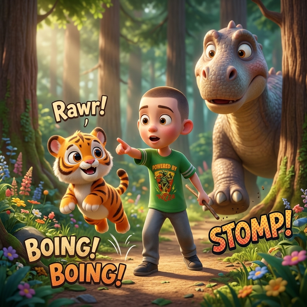 Jake, Zippy, And Dippy — scene from the story