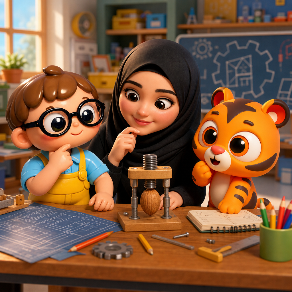 Crack It, Little Engineers! — scene from the story