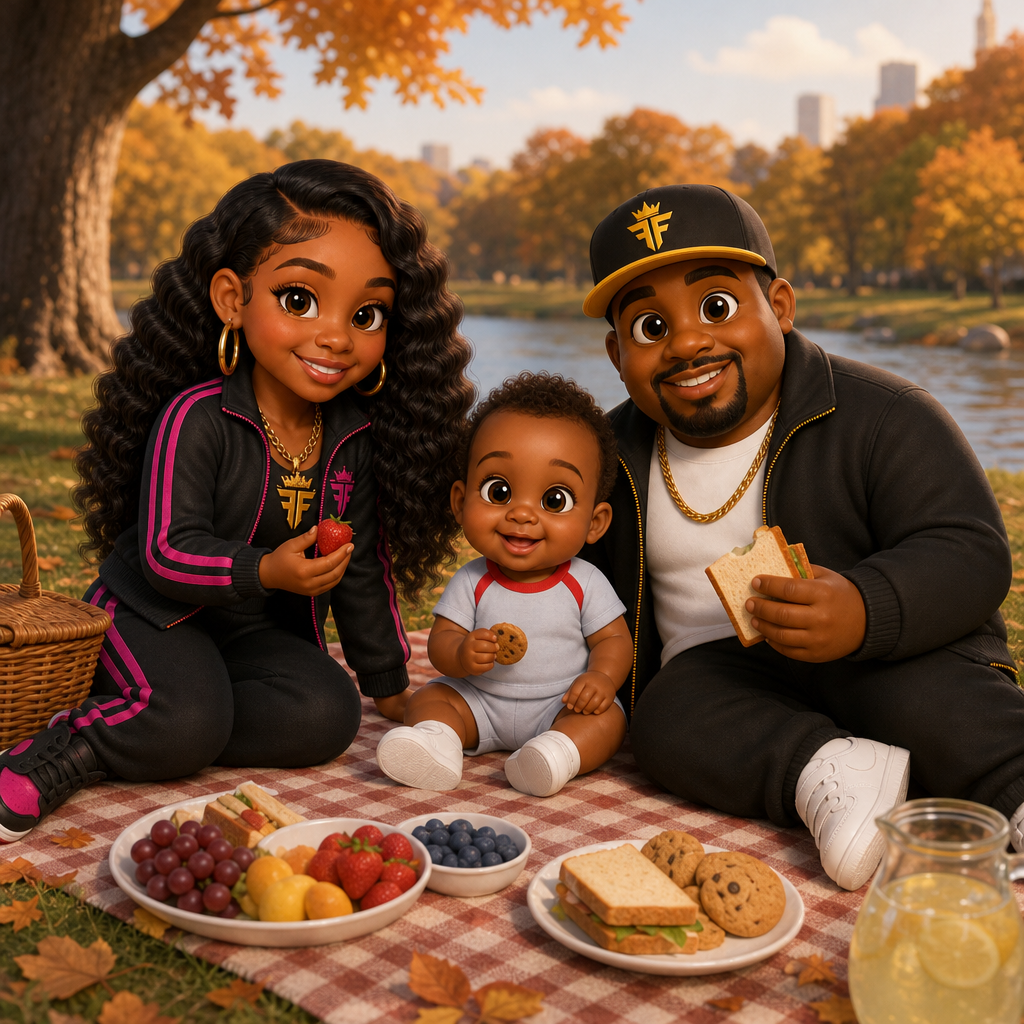 A Thanksgiving Picnic Surprise — scene from the story