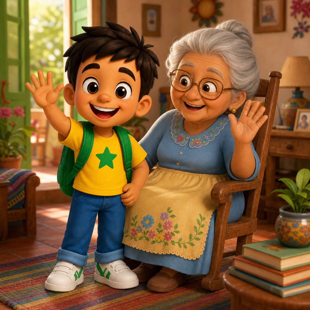 Memito Says Hola — scene from the story