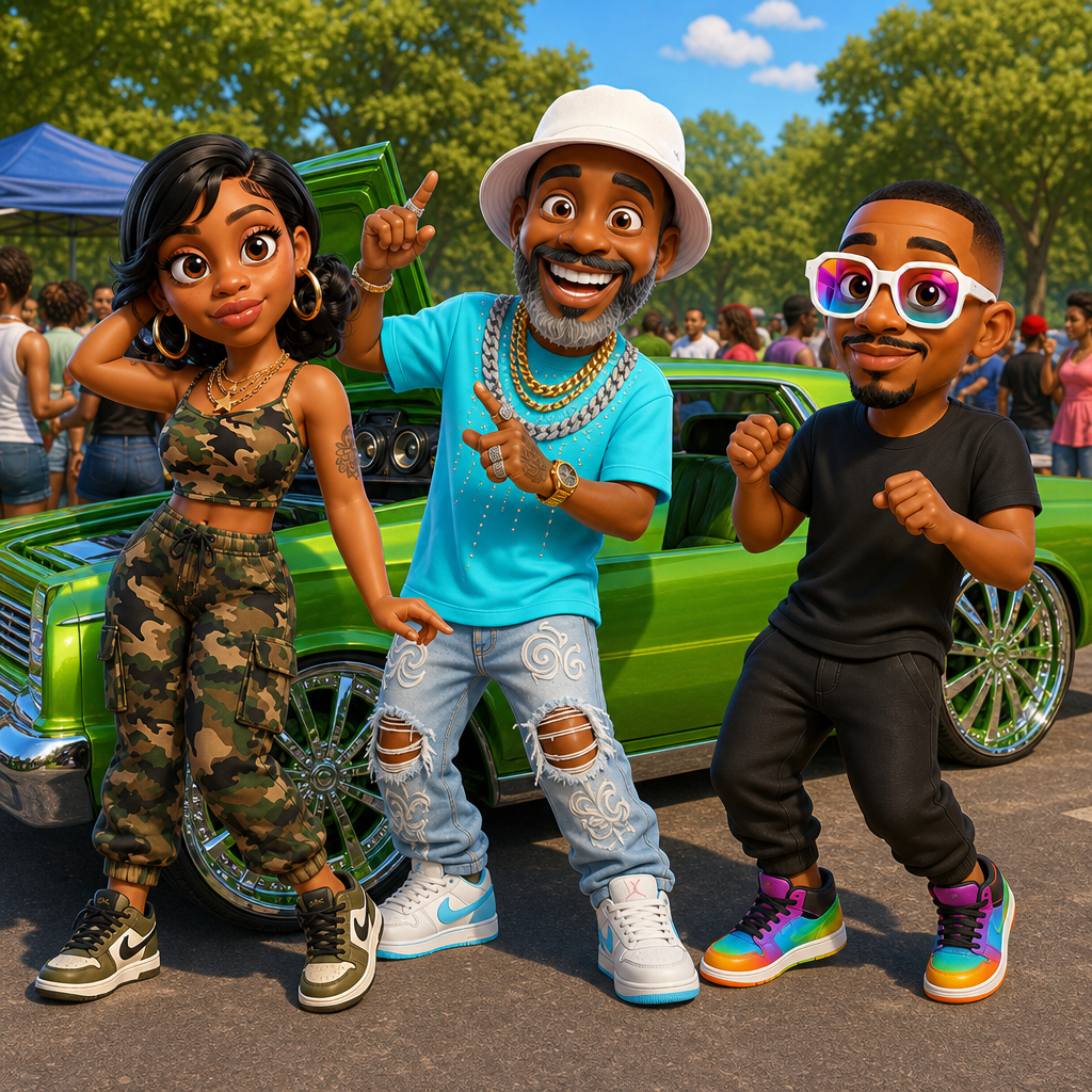 Sip’s Sunny Car Party — scene from the story