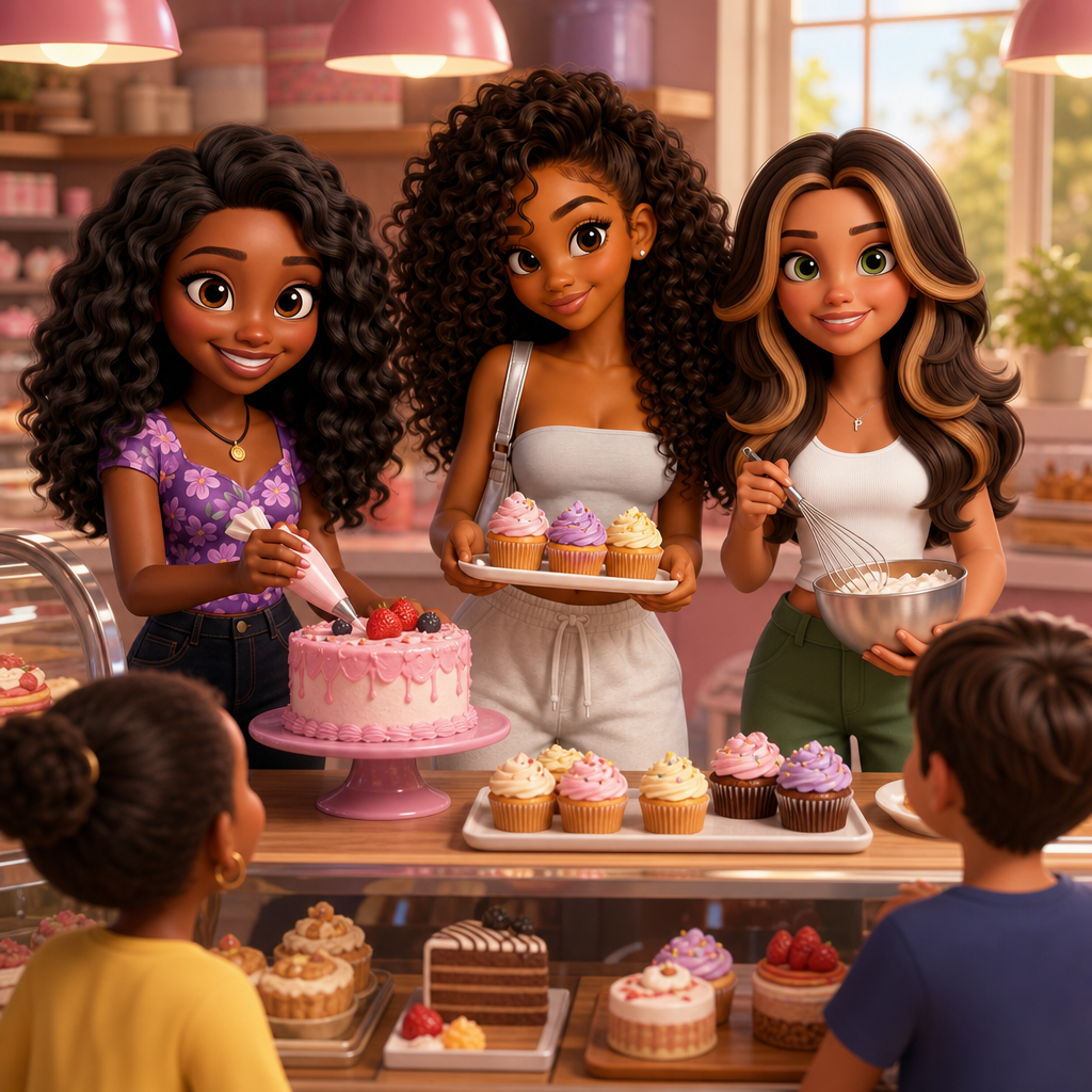 Sweet Bakery Friends — scene from the story