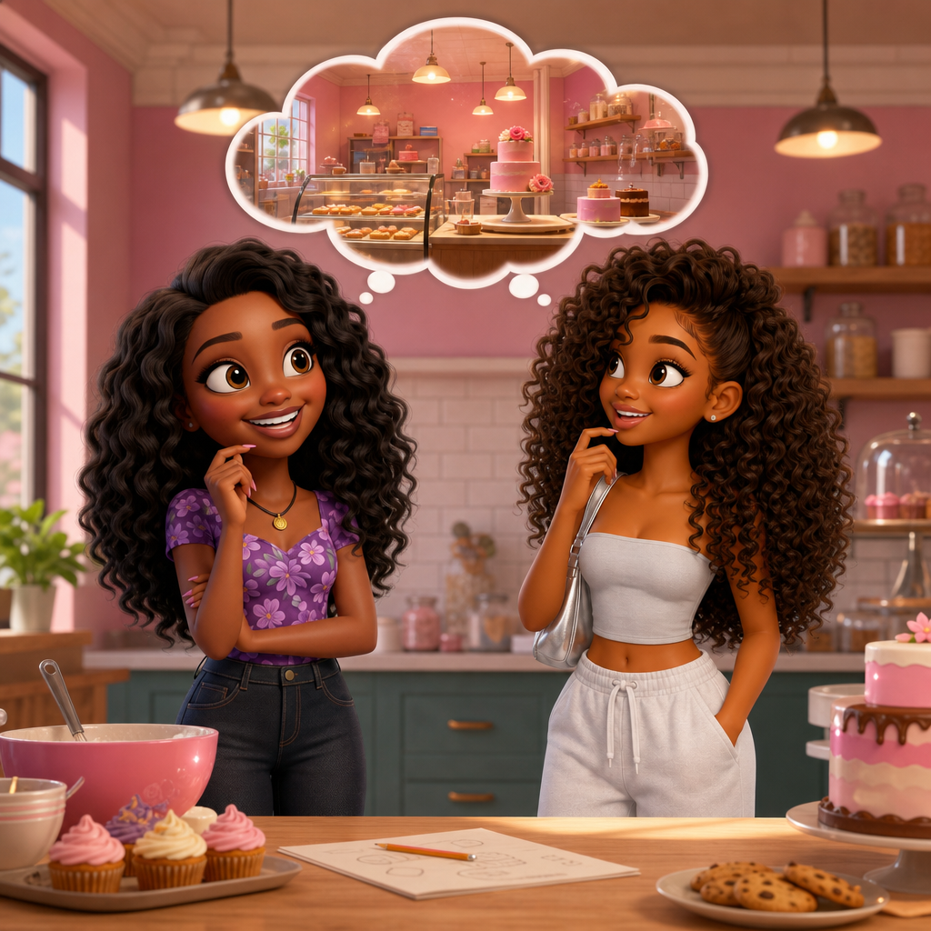The Friendly Bakery Dream — scene from the story
