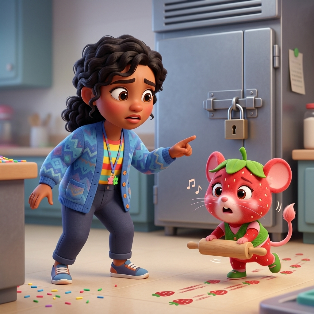 Strawbenita's Fridge Fix! — scene from the story