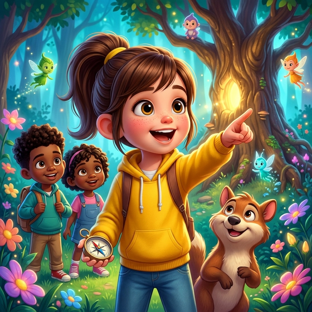 Aaliyah's Mystery Team Adventure — scene from the story