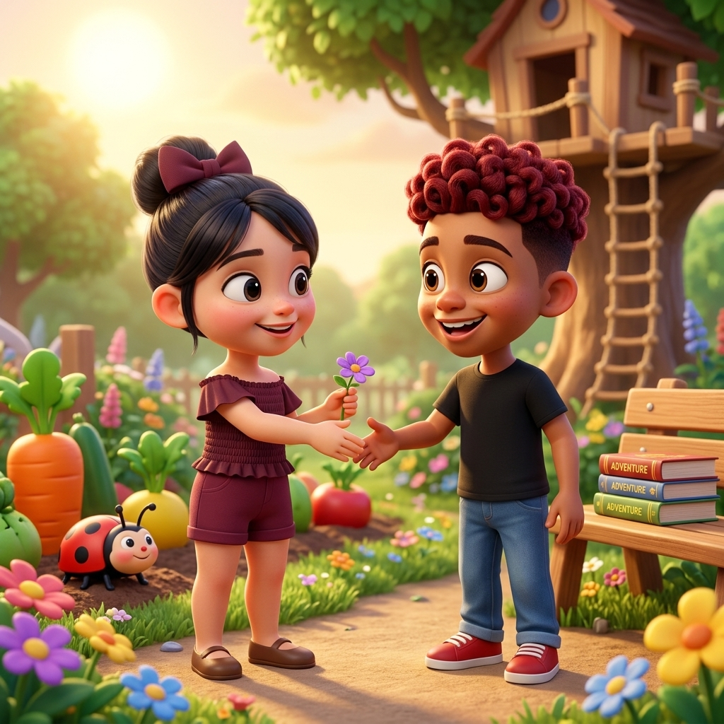 Lizzy And Boonka Meet! — scene from the story