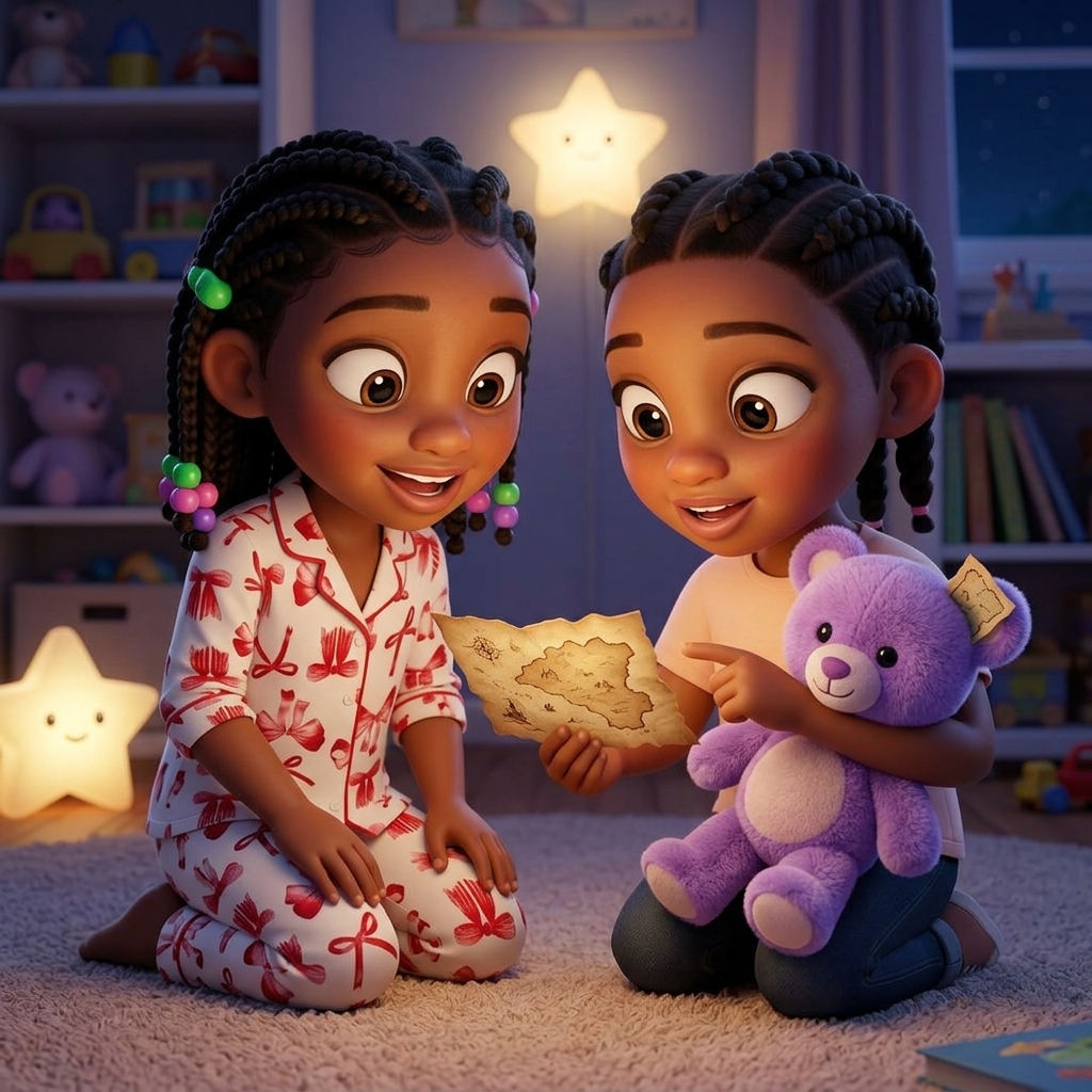 Teddy's Bedtime Treasure Map — scene from the story