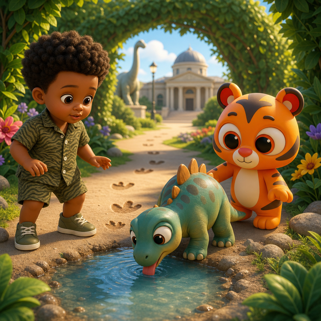 Dino Drink Trail — scene from the story