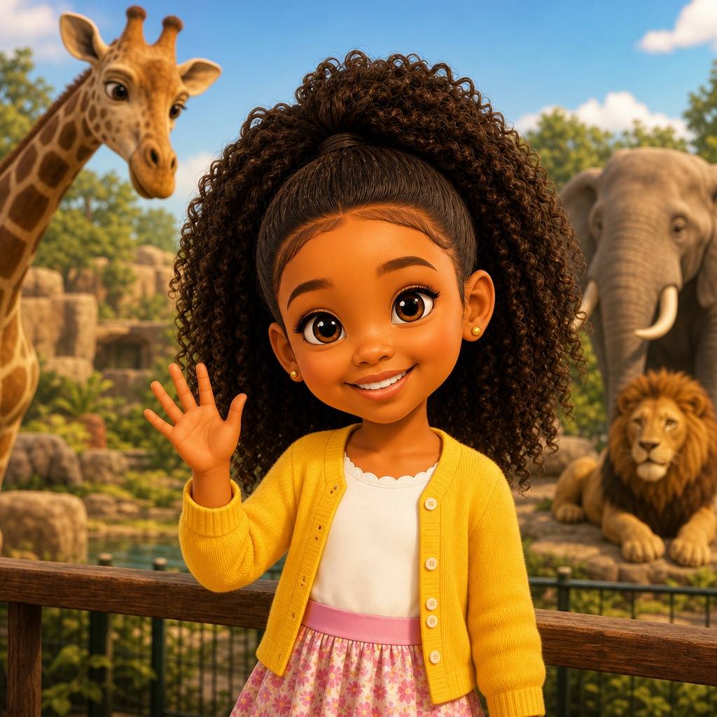 Rose's Zoo Day — scene from the story