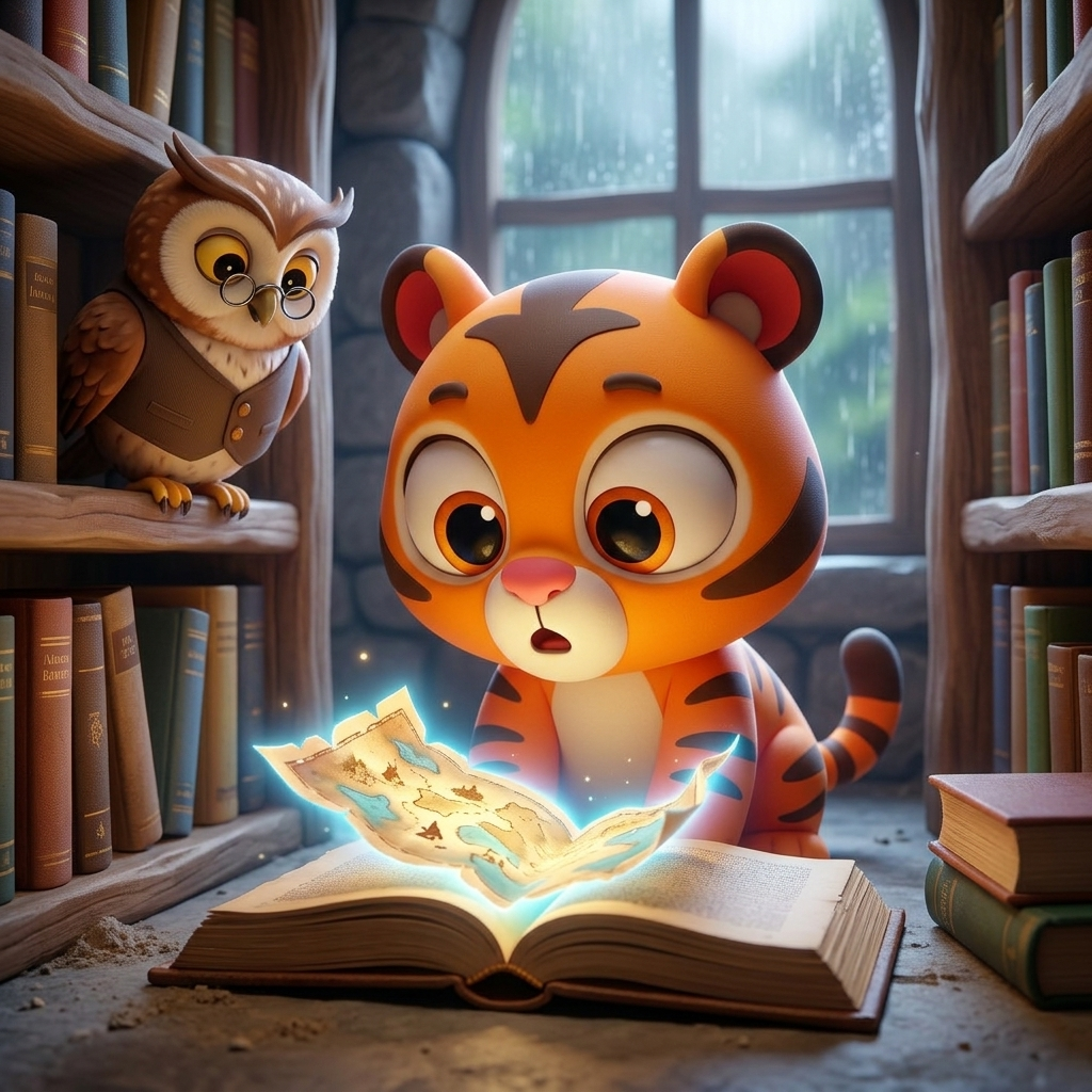 Zippy's Glowing Treasure Map — scene from the story