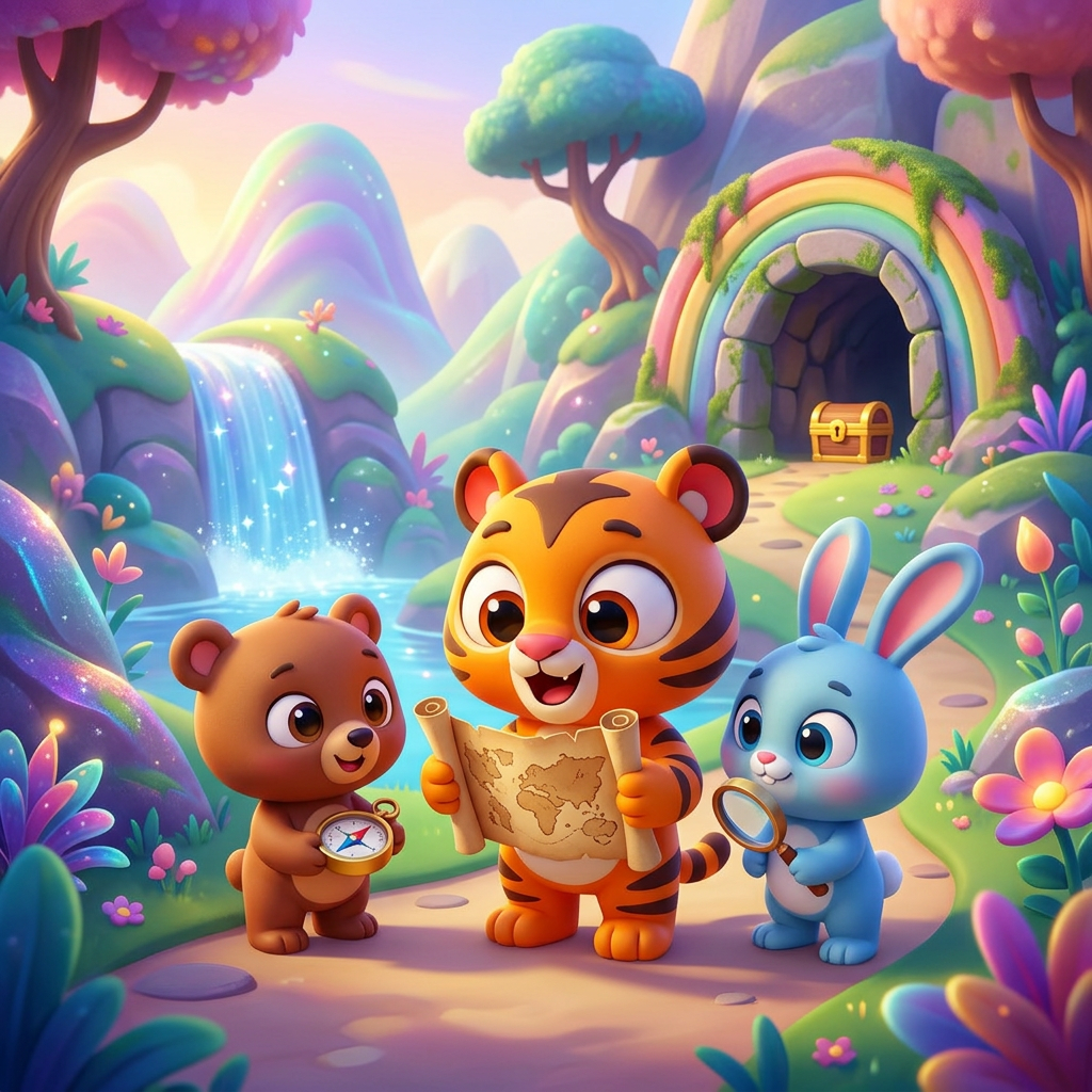Zippy's Big Treasure Hunt — scene from the story